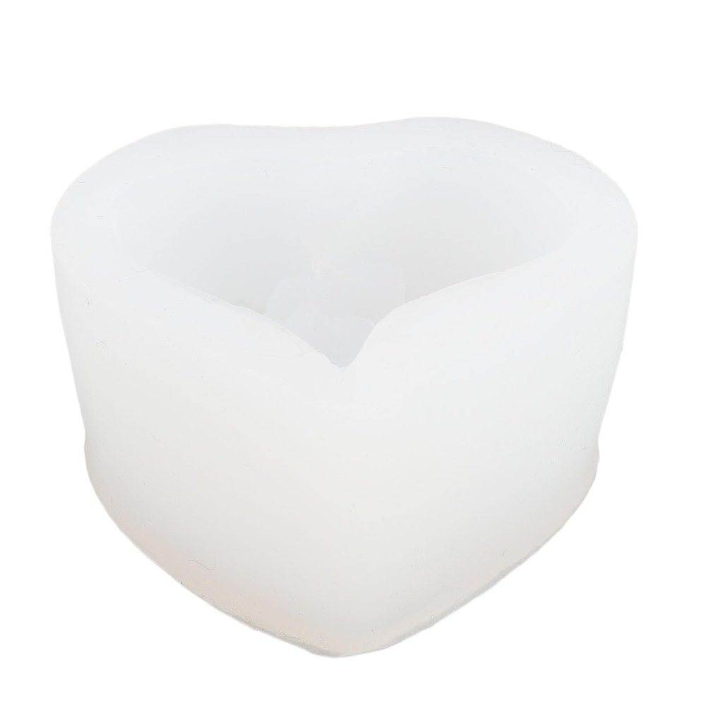 Aramox 3D Heart Flower Silicone Candle Shaper Glossy Interior for Quick Demolding Versatile Resin Soap Crafts Tool for Cake Decoration -40 to 446 Safe Temperature Range