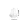 Lurrose 8000pcs Secure Locking Earring Backs Clear Silicone Stopper for Heavy Earrings for DIY Jewelry Making Compatible with Various Styles for Women Men view 2