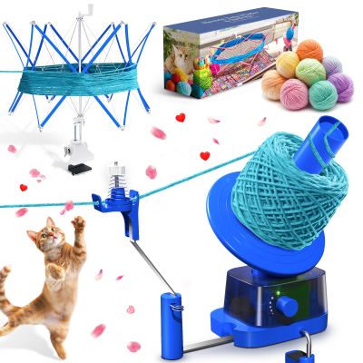 Yarn Winder | Electric Yarn Ball Winder Swift, 13oz Dual Strong Tension Knit Spinner for Crocheting, Automatic Crochet Wheel for Knitting Mothers Day Birthday Gift, Weaving Ball Yarning Cake Roller