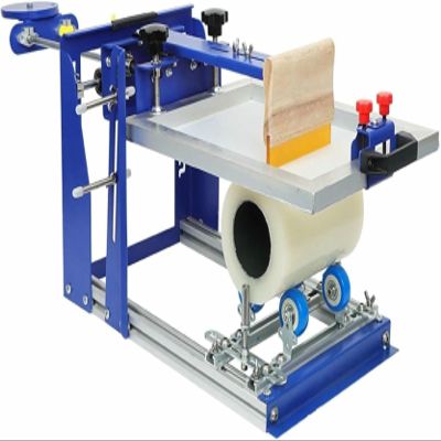 XFYGQTOM Cylinder Manual Printing Machine, Screen Printing Machine for Curved Bottles, Cylinder Screen Printing Machine, Diameter Less Than 170mm