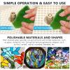 Small Stained Glass Polishing Machine,Mini DIY Grinding Tool Kit,for Shaping Ceramic Glass (SingleLayer) view 4