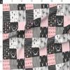 Fabric Pink Cheater Quilt Deer Woodland Baby Girl Wild and Free Cabincore Printed on Chiffon Fabric by the Yard - Upholstery Home Decor Bottomweight Apparel view 4