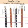 CALFOVERA 2 Colors 4PCS PU Leather Yarn Organizer 6 Holes Wool Splitting Accessories with Alloy Clasps Leather Crochet Yarn Tender Wool Divider Splitter for Crocheting On The Go Knitting Project view 2