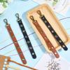 CALFOVERA 2 Colors 4PCS PU Leather Yarn Organizer 6 Holes Wool Splitting Accessories with Alloy Clasps Leather Crochet Yarn Tender Wool Divider Splitter for Crocheting On The Go Knitting Project view 3