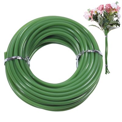 beinkmake 10m/32.8ft Green Tubing Roll Flower Stem Covers Tubes Artificial Accessories for Bundling Artificial Flowers Stems DIY Bouquets Wedding Corsage Arrangement Diameter 4.5mm
