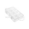 DIYEAH 2pcs Plastic Jewelry Organizer Box Compartment Clear Storage with Removable Dividers for Beads Crafts Fishing Gear and Small Items view 2