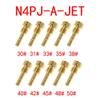 Motorcycle accessories 10PCS Slow Jet Pilot Thread 4.5mmx0.75mm Fit For Cv Cvk Fce Fcr Carburetor N424-25 Injector Nozzle Replaceable(For N4PJ-A) view 2