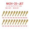 Motorcycle accessories 10PCS Slow Jet Pilot Thread 4.5mmx0.75mm Fit For Cv Cvk Fce Fcr Carburetor N424-25 Injector Nozzle Replaceable(For N4PJ-A) view 3