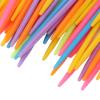 Oreilet Large Eye Sewing Needles, 100pcs Large Eye Plastic Needles, Plastic Yarn, Portable Yarn Crochet for Knitting view 4