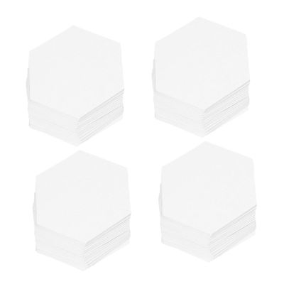 NUOBESTY 400pcs Quilting Templates Paper Kit for Patchwork Sewing Hexagon Shapes Craft Supplies for DIY Quilting Projects and English Techniques