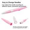 2 Pack Pen Style Wool Felting Tool Set | Each with 3 Needles | Portable Multi-Needle Tools for DIY Patchwork & Home Crafts view 4