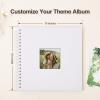 Scrapbook Album 10x10 Inches Photo Album Hardcover Kraft with Window Scrap Book Blank Memory Book for Baby Wedding Guest Book Couples Graduation Travel DIY Anniversary, 40 Pages White view 3