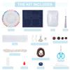 FREEBLOSS Sashiko Coin Purse DIY Kit with Instructions Pre- Printed Sashiko Kit for Beginners Japanese Embroidery Bag for Girls Mums Gift view 2