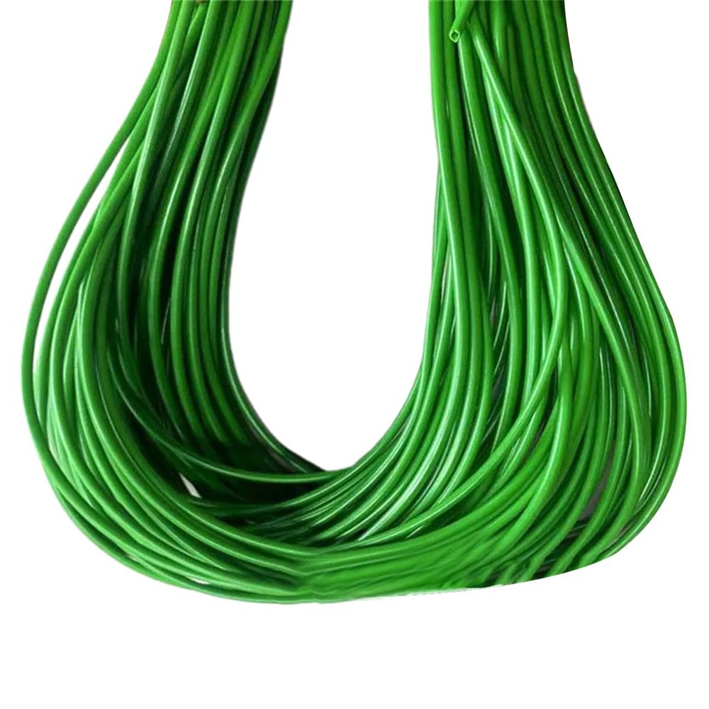 homeemoh 3.8mm Round Rattan, 500g Synthetic Polyethylene Plastic Woven Rattan Weaving Raw Material for Handmade Repair Wicker Furniture (Green)