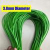 homeemoh 3.8mm Round Rattan, 500g Synthetic Polyethylene Plastic Woven Rattan Weaving Raw Material for Handmade Repair Wicker Furniture (Green) view 2