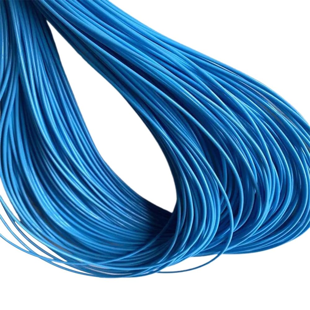 homeemoh 2.5mm Round Synthetic Rattan 500g Plastic Wicker Repair Kit Round Woven Rattan for Basket Making and DIY Crafts (Blue)