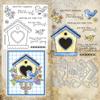 Birds Nest Flowers Clear Stamps and Die Cuts Sets for Handmade Card Making Metal Cutting Dies Stencils Scrapbook Kit Embossing Supplies 2024-2025 Seals Template view 1