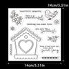 Birds Nest Flowers Clear Stamps and Die Cuts Sets for Handmade Card Making Metal Cutting Dies Stencils Scrapbook Kit Embossing Supplies 2024-2025 Seals Template view 2