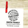 Slim Pre-Inked Custom Address Stamper with Inspirational Rubber Stamp - God is Still Writing Your Story Design, Faith-Based Message, Durable Self-Inking Stamp for Personal and Office Use view 1