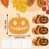 30 Pcs Autumn Bulletin Pumpkin Shaped Die Cuts Board Decor 6.3 x 6 inch Thanksgiving Pumpkin Cutouts Halloween Shape Paper Cutouts of Classroom DIY Fall Craft Projects view 2