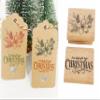 2PCS Christmas Wooden Rubber Stamp with Merry Christmas and Christmas Flower for Craft DIY Card and Scrapbooking view 1