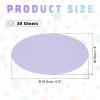 MECCANIXITY 30pcs Oval Card Stock 6-1/2 Inch 50lb/180gsm Thick Cutouts Coaster Paper for Craft Bulletin Board Decor, Light Purple view 2