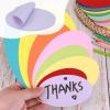 MECCANIXITY 30pcs Oval Card Stock 6-1/2 Inch 50lb/180gsm Thick Cutouts Coaster Paper for Craft Bulletin Board Decor, Light Purple view 3