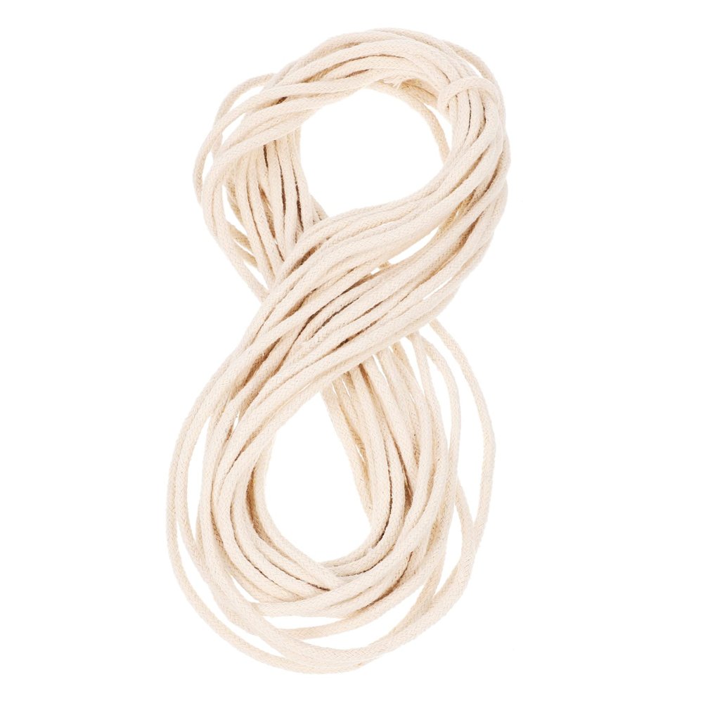 MUCKLILY 2 Rolls Cotton Wicks for Oil Lamps Braided Design for Efficient Burning for Home Decor and DIY Projects Smokeless Absorption for Kerosene Lamps