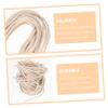 MUCKLILY 2 Rolls Cotton Wicks for Oil Lamps Braided Design for Efficient Burning for Home Decor and DIY Projects Smokeless Absorption for Kerosene Lamps view 4