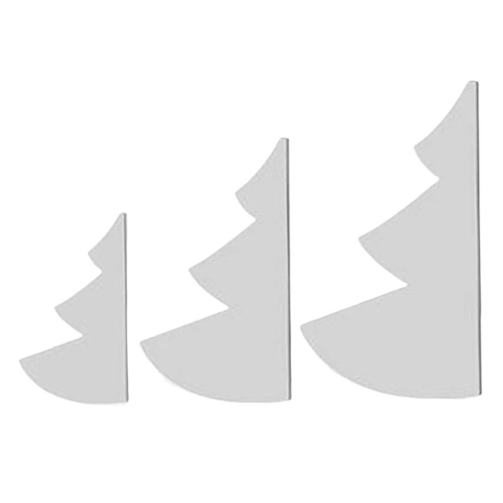 Fabric Christmas Tree Sewing Template 3PCS 8/12/15 Inch Xmas Tree Sewing Pattern Template DIY Templates Christmas Craft Supplies for Xmas Decor Craft Supplies