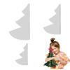 Fabric Christmas Tree Sewing Template 3PCS 8/12/15 Inch Xmas Tree Sewing Pattern Template DIY Templates Christmas Craft Supplies for Xmas Decor Craft Supplies view 2