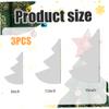 Fabric Christmas Tree Sewing Template 3PCS 8/12/15 Inch Xmas Tree Sewing Pattern Template DIY Templates Christmas Craft Supplies for Xmas Decor Craft Supplies view 3