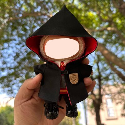 Wizard Doll Clothes Magic Academy Uniform Outfit Set for 17cm Collectible Figures, Handmade Doll Costume Accessories (Pant Set red)