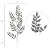 Larksilk Silver Glitter Ash Leaf Spray 17" Artificial Christmas Tree Picks with Sparkling Leaves | Holiday Decorative Branches for Xmas Tree Filling, Winter Home Dcor, 72-Pack view 2