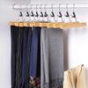 TEOYETTSF Trouser Clamp Hanger Solid Wood Felt Hook Pant Skirt Hangers Clothes Airer view 2