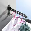 TEOYETTSF Portable Folding Clothes Hanger Hotel Wall-Mounted Bathroom Drying Rack Household Retractable Invisible Clothes Rail Drying Rack view 1