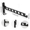 TEOYETTSF Portable Folding Clothes Hanger Hotel Wall-Mounted Bathroom Drying Rack Household Retractable Invisible Clothes Rail Drying Rack view 2