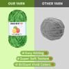 3 * 100g Velvet Chenille Chunky Yarn for Crocheting, Handcrafts Weaving Soft Chenille Yarn for Crocheting Clearance, Used for Making Baby Yarns Blanket, Clothes, Knitting Creations (Colorful - G) view 4