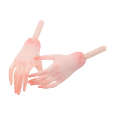 Yardwe 1Pair Miniature Hand Replacement Parts for Dollhouse Tiny Plastic Hands for DIY Craft Dolls Safe and Hand Connectors for Creative Play and Imaginative