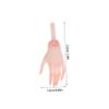 Yardwe 1Pair Miniature Hand Replacement Parts for Dollhouse Tiny Plastic Hands for DIY Craft Dolls Safe and Hand Connectors for Creative Play and Imaginative view 2