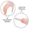 Yardwe 1Pair Miniature Hand Replacement Parts for Dollhouse Tiny Plastic Hands for DIY Craft Dolls Safe and Hand Connectors for Creative Play and Imaginative view 3