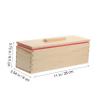 DOITOOL 3-in-1 Soap Wood Box Mold Set Lid Reusable Silicone Loaf Molds for Soap Making Practical Tool for DIY Craft Projects view 2
