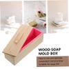 DOITOOL 3-in-1 Soap Wood Box Mold Set Lid Reusable Silicone Loaf Molds for Soap Making Practical Tool for DIY Craft Projects view 4