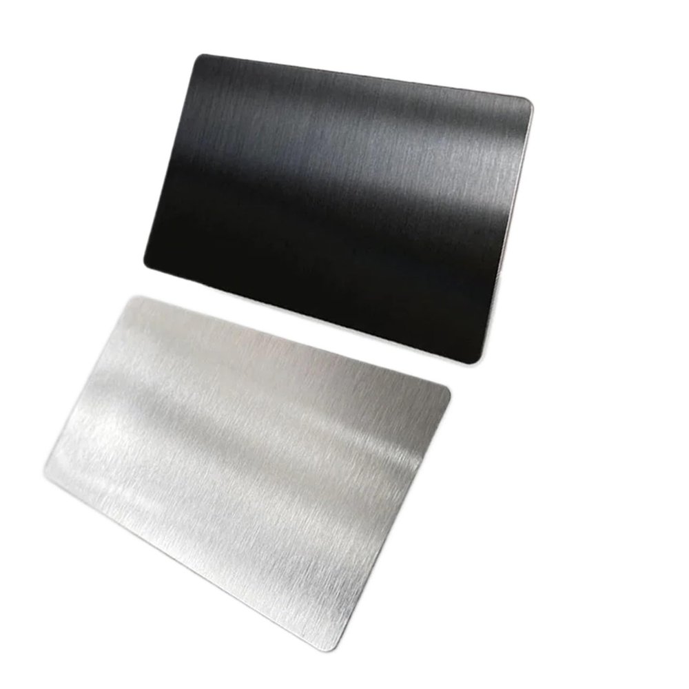 WSKJAFDL 20Pcs Blank Metal Card 100x60x0.4mm Brushed 201 Stainless Steel Plate for DIY Printing Engraving(Mixed Color,100x60x0.4mm)