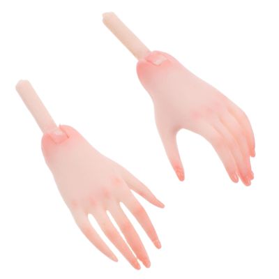 COSMEVIVI 1 Pair Miniature Doll Hands Tiny Finger Hands for Dollhouse Repair Realistic Plastic Replacement Parts for Craft Dolls Encourages Schools Kindergartens