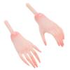 COSMEVIVI 1 Pair Miniature Doll Hands Tiny Finger Hands for Dollhouse Repair Realistic Plastic Replacement Parts for Craft Dolls Encourages Schools Kindergartens view 1