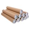 DOITOOL 10Pcs Kraft Paper Mailing Tube Storage for Posters Artwork and Documents for Shipping and Transporting End Caps view 1