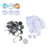 100 Sets Blank Pin Back Button Parts, 58mm/2.3in Tinplate Round Badge Kit Button Making Supplies Metal Pin Badge Kit view 1