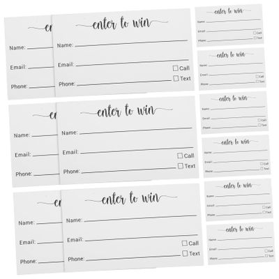 jojofuny 100pcs Blank Raffle Tickets Multi-Use Party Voting Cards Small Ballot Sheets for Events Game Draws and Competitions