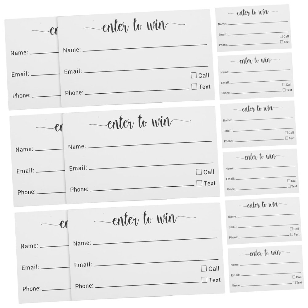 jojofuny 100pcs Blank Raffle Tickets Multi-Use Party Voting Cards Small Ballot Sheets for Events Game Draws and Competitions